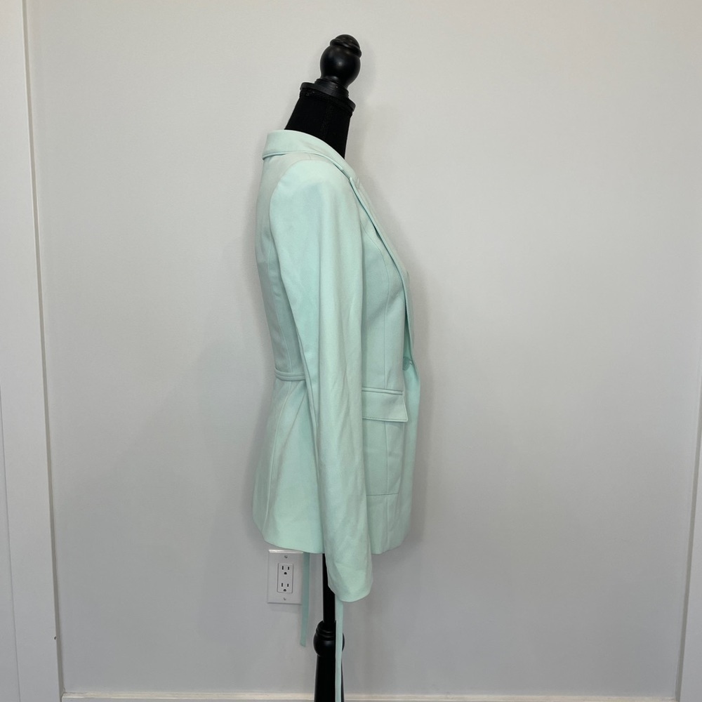 White House Black Market Light Blue Soft Blazer With Removable Belt - Picture 8 of 9